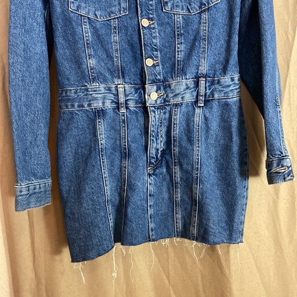 Zara Denim Mini Dress S - Picture 6 of 15